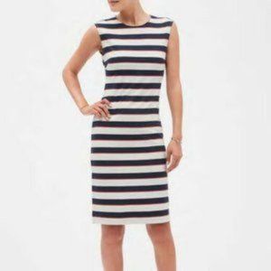 Banana Republic Striped Sleeveless Sheath Dress